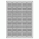 458 - Label Size 35mm x 6mm - 155 labels per sheet